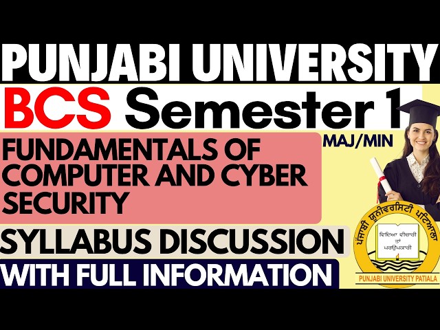 Fundamentals of Computer Science and Cyber Security | BCS Sem 1 Fundamentals of Computer Science