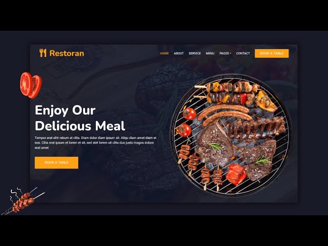 Creating a Stunning Restaurant Website with HTML CSS JavaScript | Step by Step Tutorial