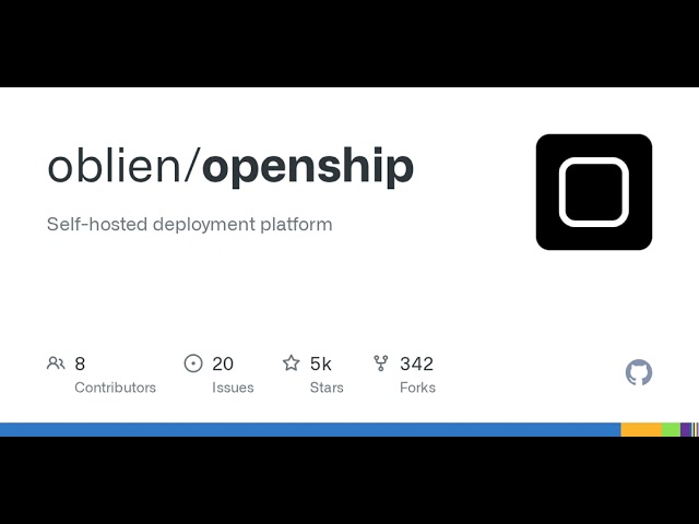 GitHub - oblien/openship: Self-hosted deployment platform