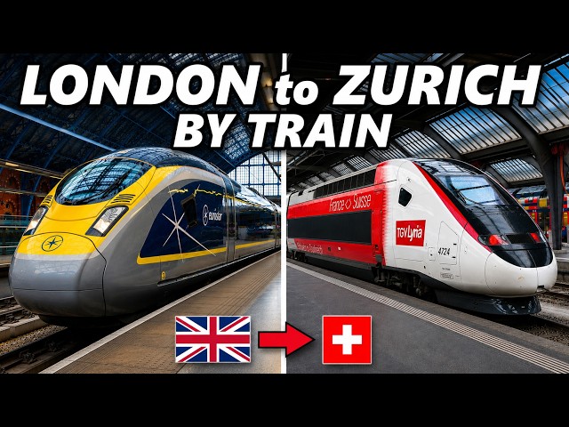 How to get from the UK to SWITZERLAND by Highspeed Train! 🇬🇧🚆🇨🇭