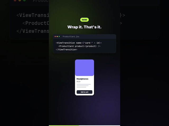 React just made page animations easy ✨ #react #javascript #webdev
