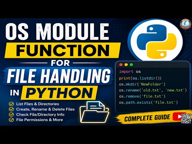 Python OS Module File Operations | exists(), rename(), remove() Explained