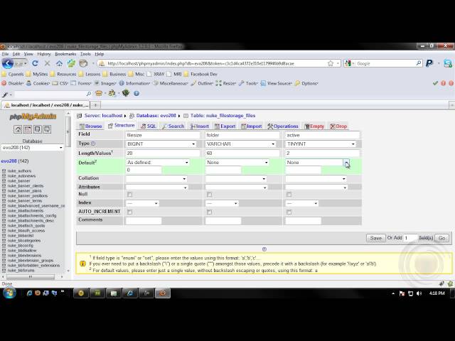 #7: File Storage Module - Creating the Database