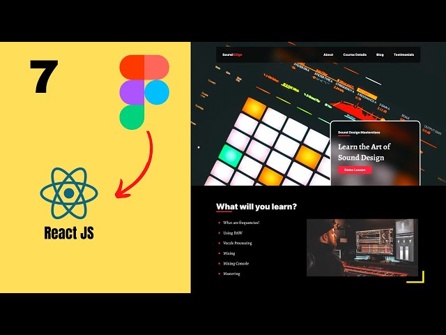 Figma To React JS | Build A Modern Responsive Website - Topics Section CSS