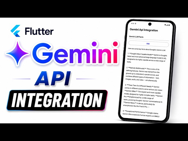 Flutter Gemini API Integration In 10 Minutes