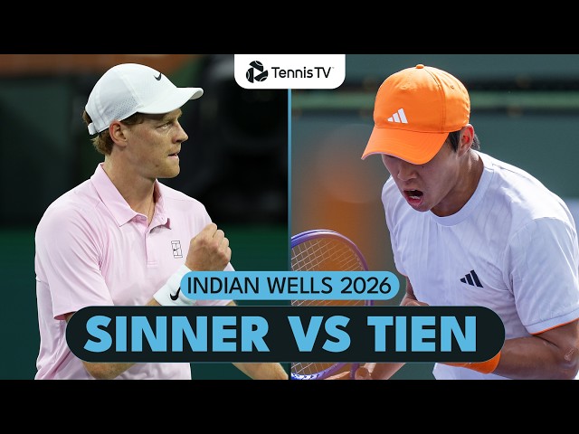 Jannik Sinner vs Learner Tien Quarter-Final Highlights | Indian Wells 2026