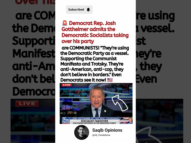Josh Gottheimer's Democratic Socialist Remarks Go Viral 🇺🇸