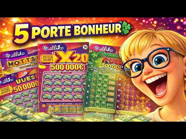 5 TICKETS N° 5 🍀🤑 ? LUCKY ?