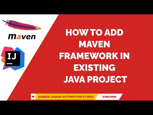 How To Add POM XML in Existing Java Project || Ganesh Jadhav AutomationStudio