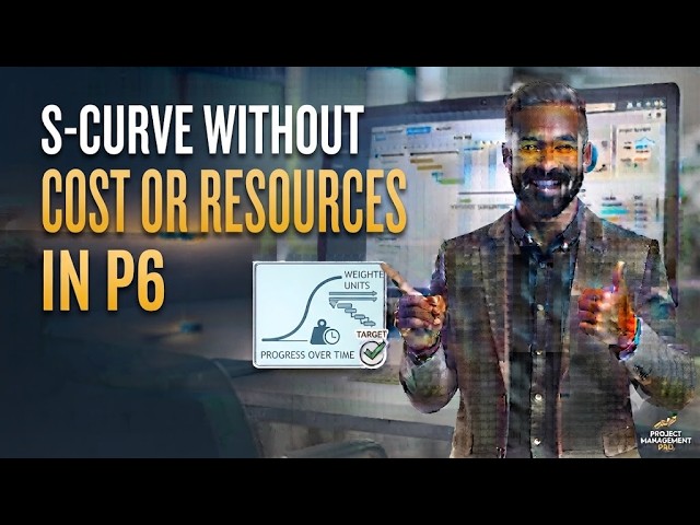 how to make s curve without cost or resources in primavera p6