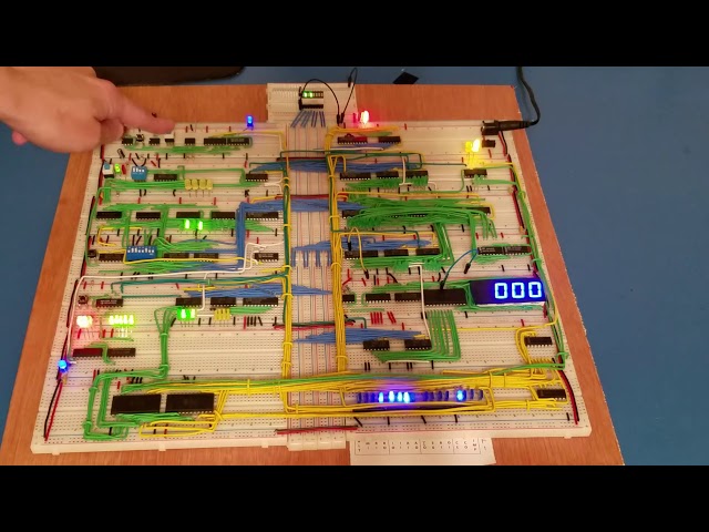 Running Demo - (Ben Eater 8-bit Computer) SAP-1