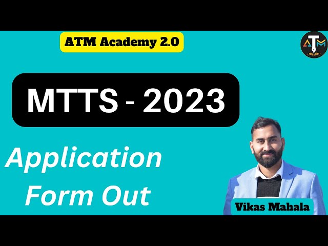 MTTS - 2023 || Mathematics Training and Talent Search Programme || ATM Academy 2.0 || Vikas Mahala