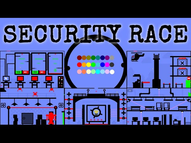 24 Marble Race EP. 61: Security Race (by Algodoo)