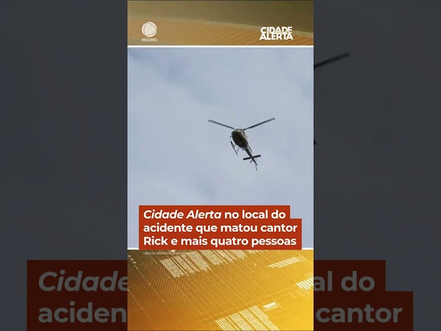 Cidade Alerta at the scene of the accident that killed singer Rick and four others #CidadeAlerta ...