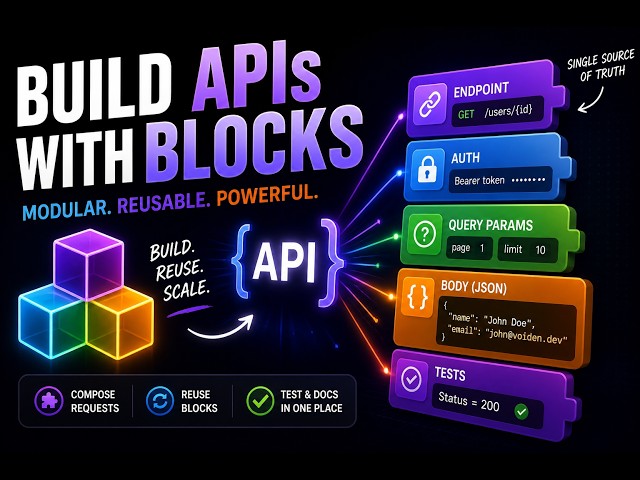 Building and Testing APIs with Voiden API Reusable Blocks