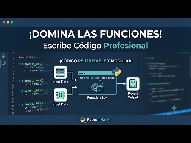 ¡Deja de repetir código! Aprende a usar FUNCIONES en Python