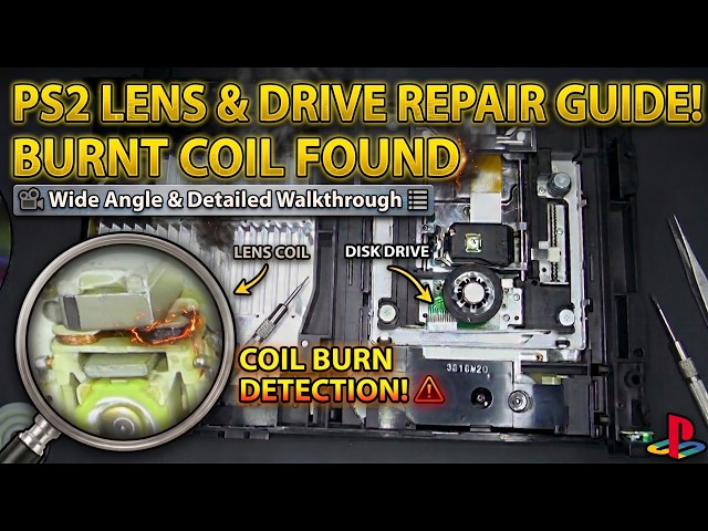 PS2 Laser Not Reading Discs Fix | Lens Coil Burn Detection