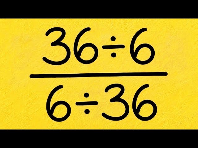 Can You Solve This Tricky Math Problem? 😱 | 36 ÷ 6 ÷ (6 ÷ 36)