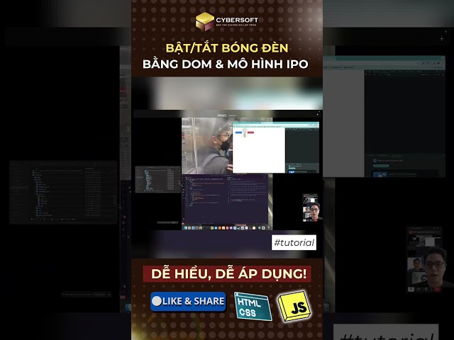 Tạo hiệu ứng Bật/Tắt bóng đèn bằng JavaScript & Mô Hình IPO