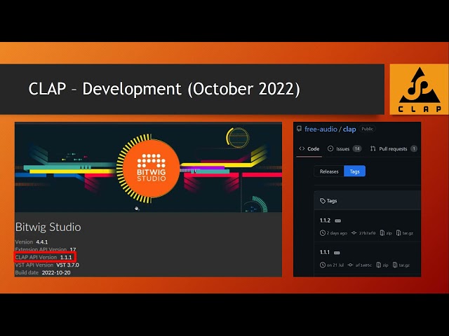 CLAP - Clever Audio Plugin - News October 2022 - u-he Hive,Diva,MFM2 - TAL - CLAP 1.1.2 - VST/AU