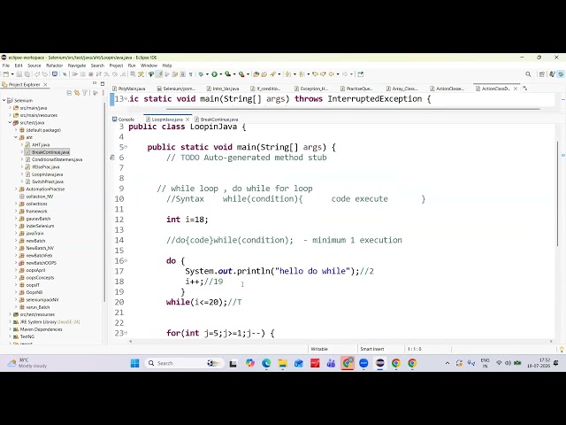 Break, Continue & 1D Array in Java || Difference between break and Continue in Java #java