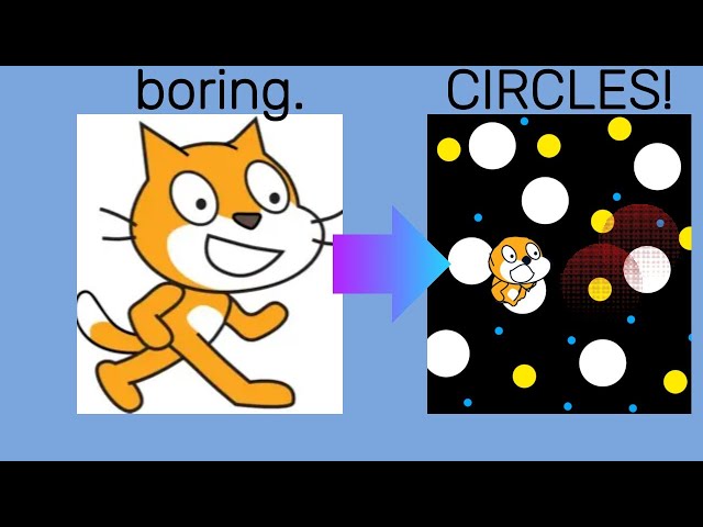 Making a "circle" game on scratch for the Griffpatch game jam! (My first video)