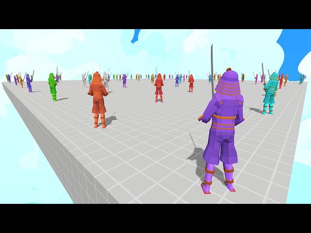 Battle Royale on the Level Map | Totally Accurate Battle Simulator TABS