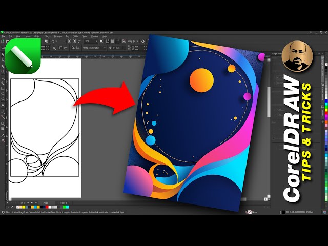 Turn Simple Lines into Jaw-Dropping Design in CorelDRAW! 🔥