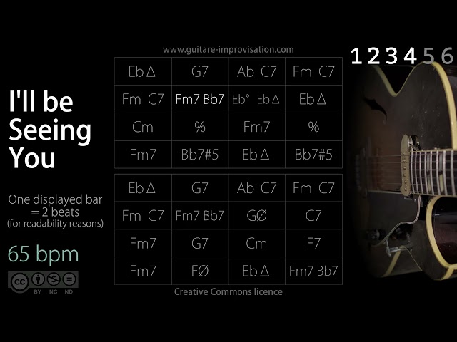 I'll Be Seing You (Jazz/Ballad feel) 65 bpm : Backing Track