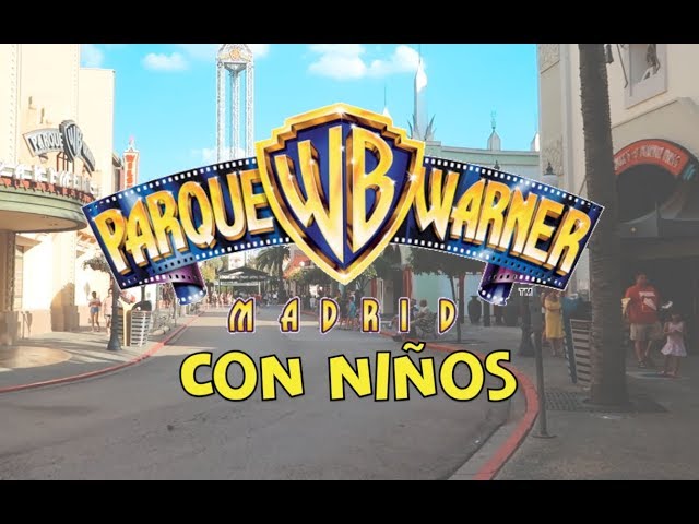 Warner Bros. Madrid amusement park with children