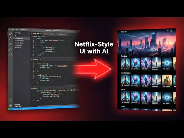 I Built a Netflix-Style Website with AI (No Frameworks)