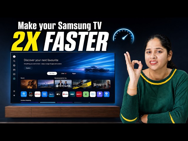 How To Make Samsung TV 2X Faster🔥Samsung TV tips tricks 2026