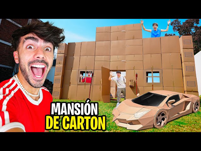 I BUILT A MANSION OUT OF CARDBOARD BOXES!