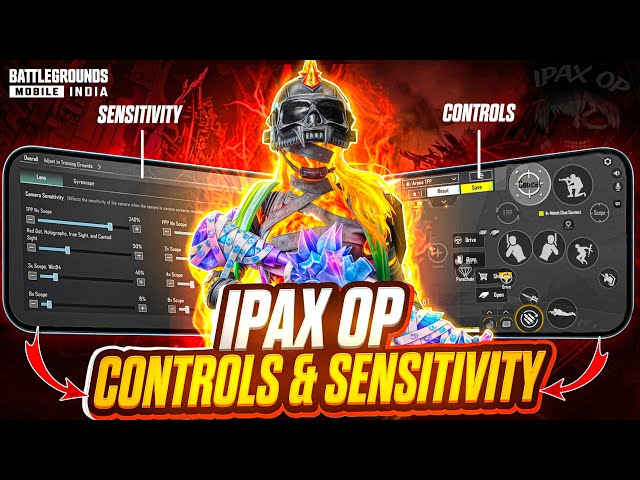 IPAX OP LATEST SENSITIVITY, ADVANCE SETTINGS & CONTROL CODE‼️| FOUR FINGER FULL GYRO🔥| BGMI