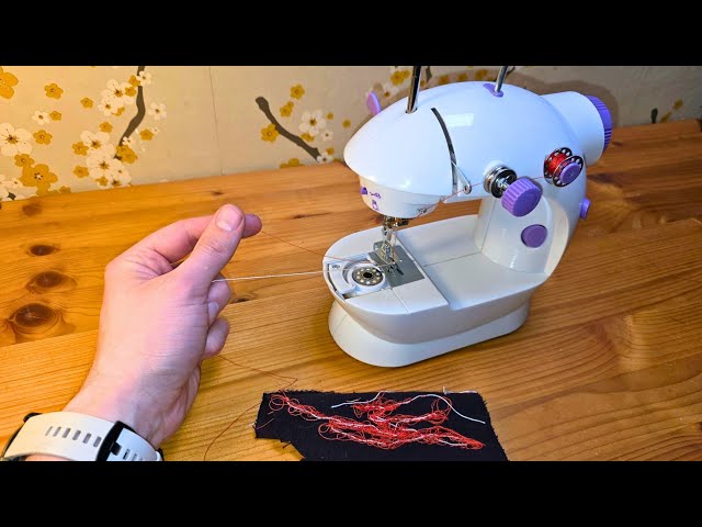 SOLVED - Mini Sewing Machine not Using Bottom Bobbin thread - Only Sews with Top Thread 
