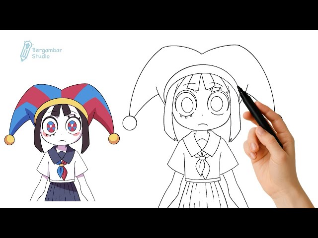 CARA MENGGAMBAR POMNI DARI DIGITAL CIRCUS