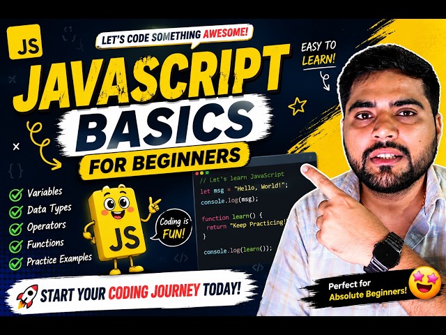 Learn JavaScript in One Video 🚀 | Complete Beginner Guide #JavaScript #Coding #Programming