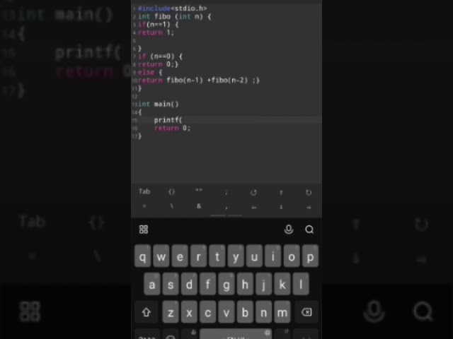 C program for printing fibonacci series with recursion