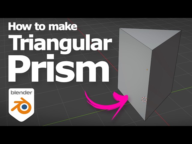 Cómo hacer un prisma triangular en Blender