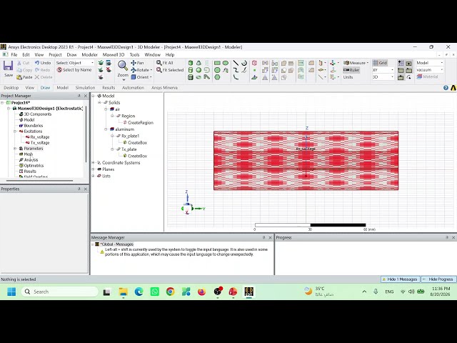 2. Building Parallel plate capacitor using Ansys Maxwell part2