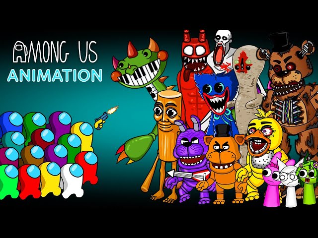 어몽어스 Among Us VS All Bosses Zombies Compilation ANIMATION