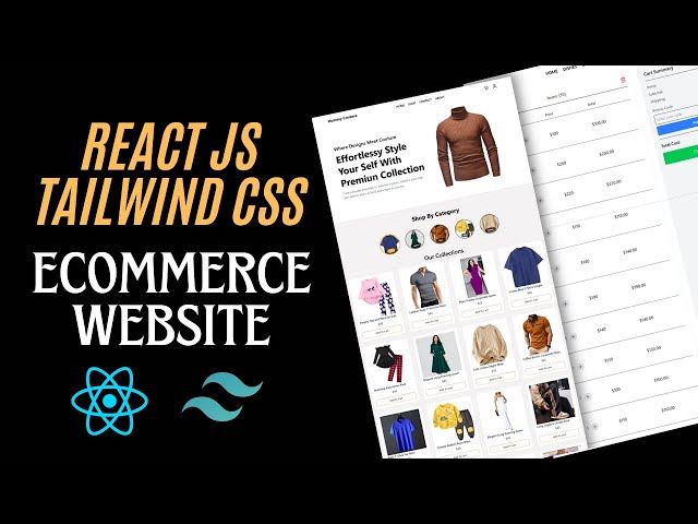 Build an E-commerce Website Using React JS and Tailwind CSS | Ecommerce Website With React JS