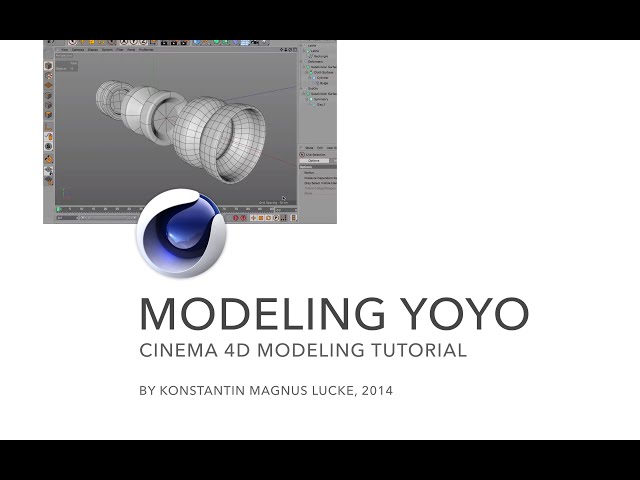 3 Ways to model a Yo-Yo in Cinema 4D - Beginners Tutorial