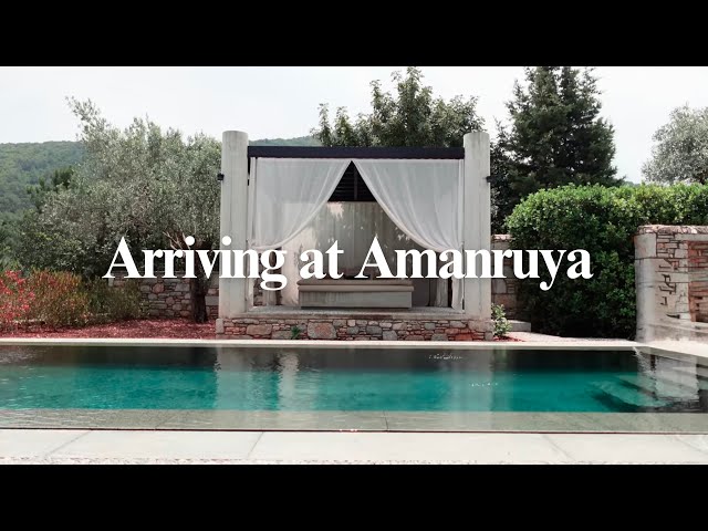 ARRIVING AT AMANRUYA | BODRUM, TURKEY | TRAVEL DAY | LUXURY RESORT | PAVILION/ROOM TOUR 🇹🇷