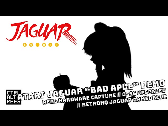 Bad Apple - Atari Jaguar - OSSC 4x Upscaling - USB3HDCAP - Real Hardware - RetroHQ Jaguar GameDrive
