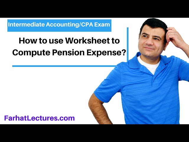 Using Pension Worksheet to Compute Pension Expense.