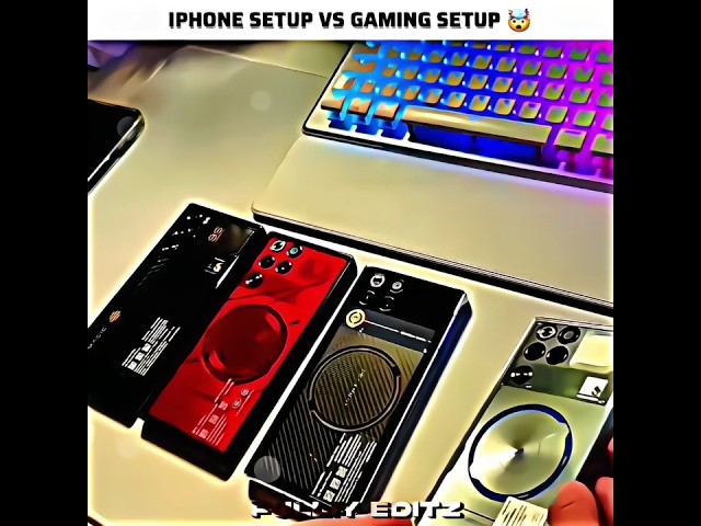 iPhone Setup vs RedMagic Gaming Setup 🤯 #shorts #tech #redmagic #iphone