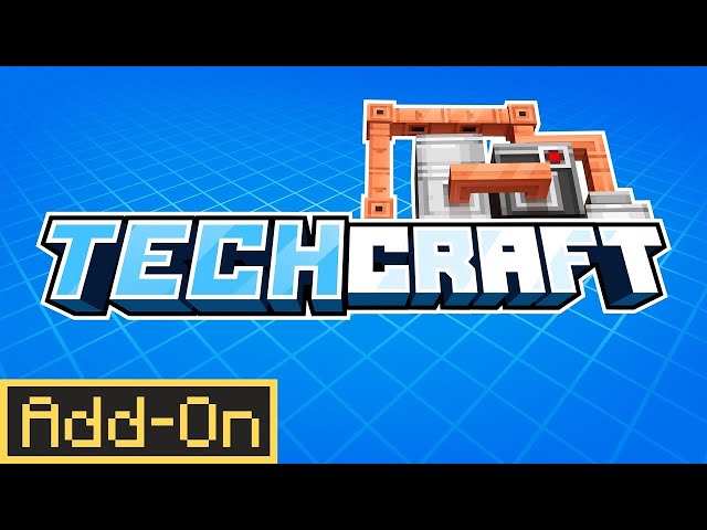 TECHCRAFT ADDON: MACHINES and TECHNOLOGY Added to Minecraft Bedrock Survival