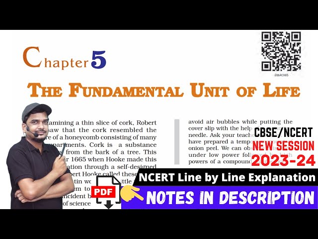 The Fundamental Unit of Life: Class 9 Science Chapter 5 [Full Chapter]