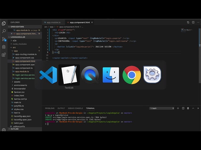 Login MySQL, PHP y JSON en Angular